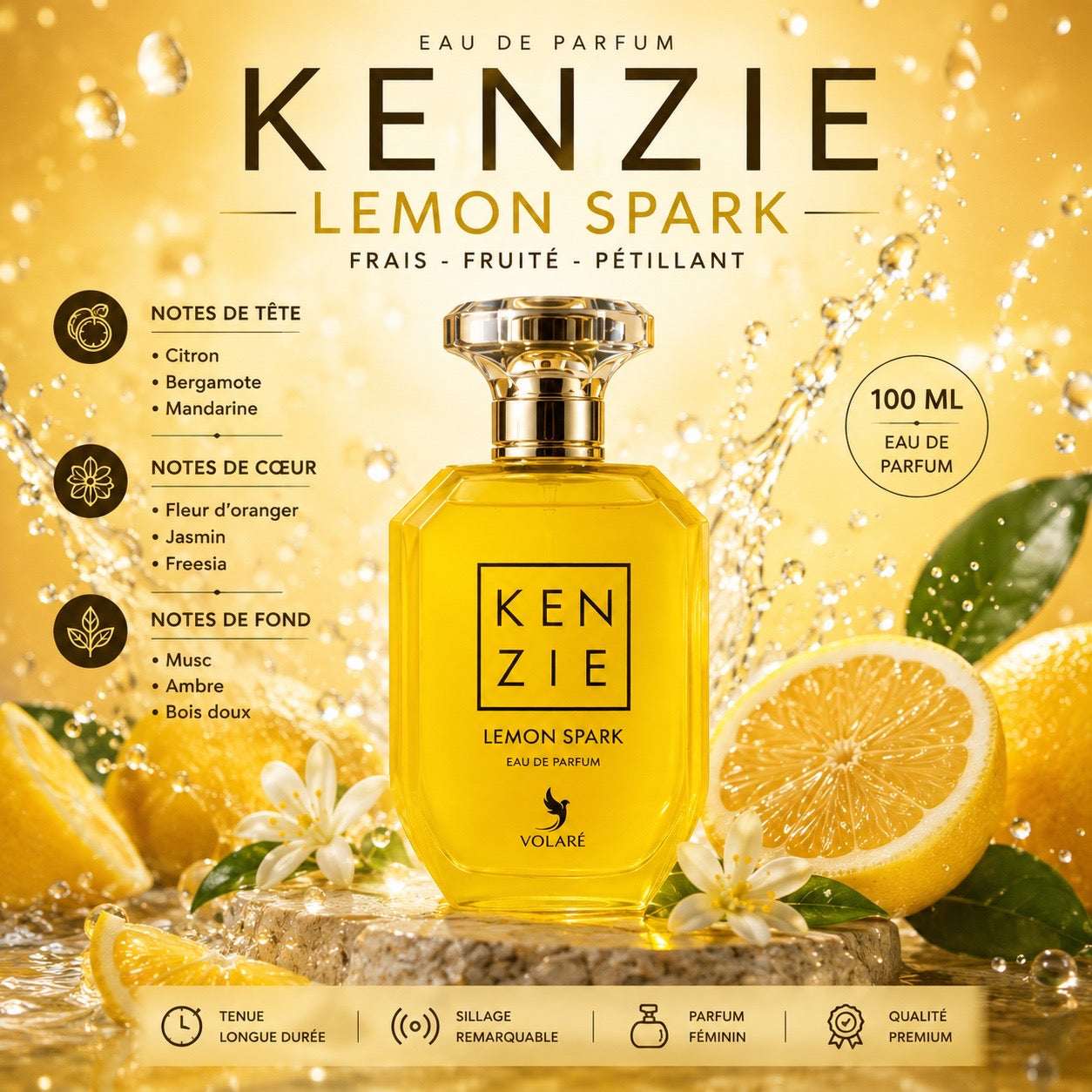 Kenzie Lemon Spark 100mL