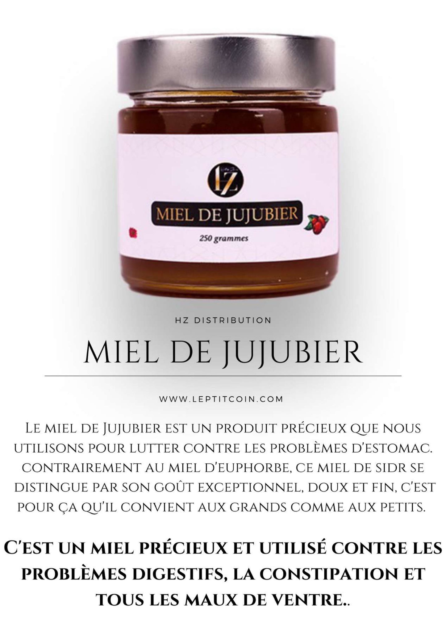 Miel de Jujubier (Sidr)
