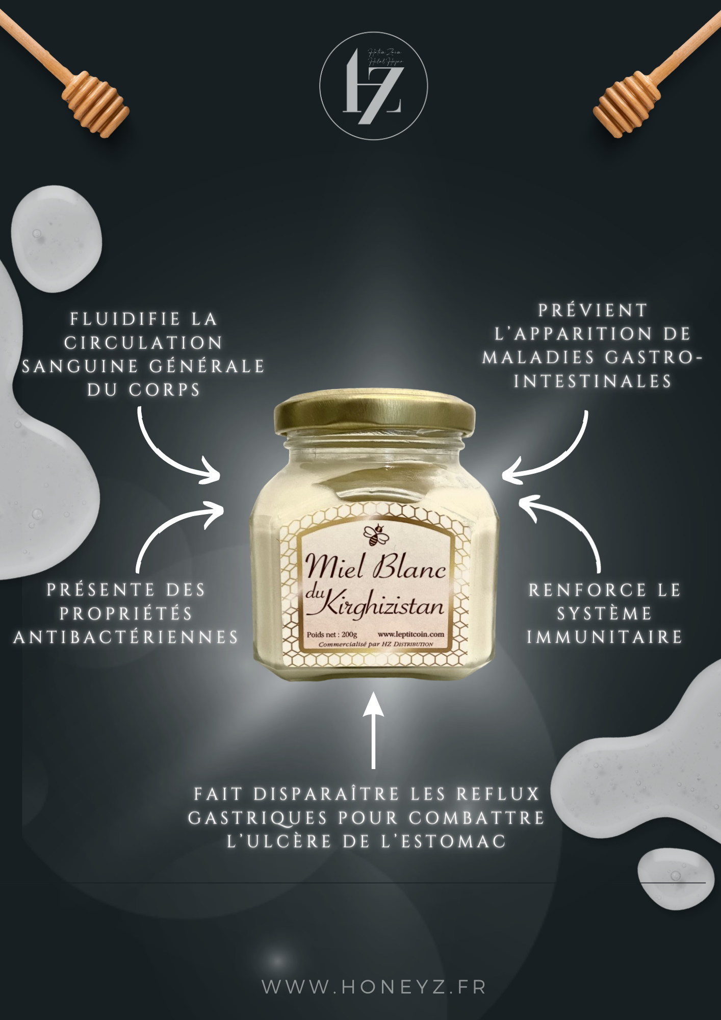 Miel Blanc du Kirghizistan